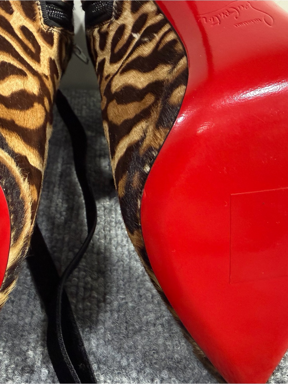 Christian Louboutin Circus Nana 100 Pony Hair Boots size 39. - Picture 11 of 13